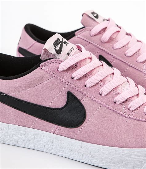 black pink nike sneakers|black Nike with pink swoosh.